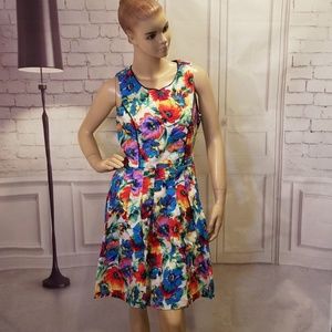 Superstition watercolor floral dress sz small